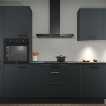 Onyxgrijze keuken Parijs 98683