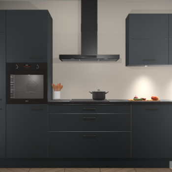 Onyxgrijze keuken Parijs 98684