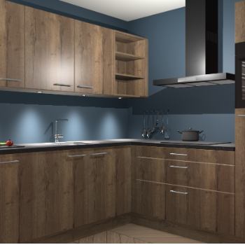 Chocolade eiken keuken Luanda 100710