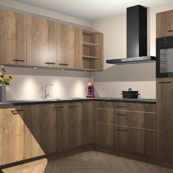 Chocolade eiken keuken Luanda 100713