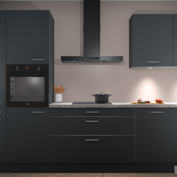 Onyxgrijze keuken Parijs 98648