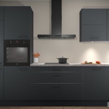 Onyxgrijze keuken Parijs 98651