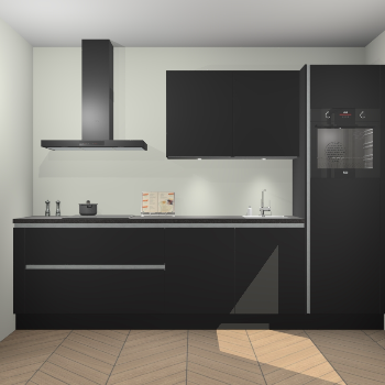 Zwarte greeploze keuken Havana 100344