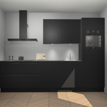 Zwarte greeploze keuken Havana 100347