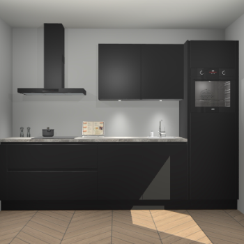Zwarte greeploze keuken Havana 100359