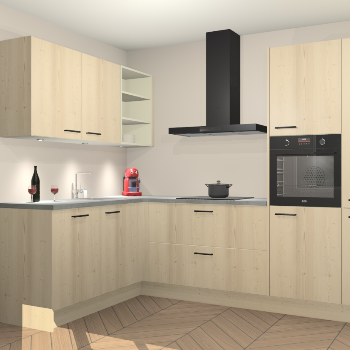 Vuren keuken Cognac 99672