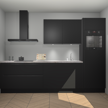 Zwarte greeploze keuken Havana 100372