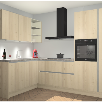 Vuren greeploze keuken Cognac 99683