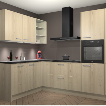 Vuren keuken Cognac 99693