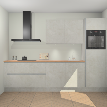 Beton Opaal greeploze keuken Havana 100418