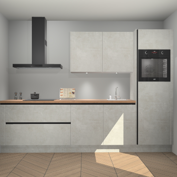 Beton Opaal greeploze keuken Havana 100421