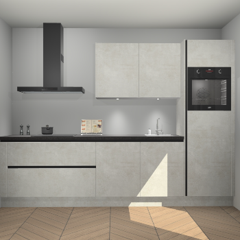 Beton Opaal greeploze keuken Havana 100454