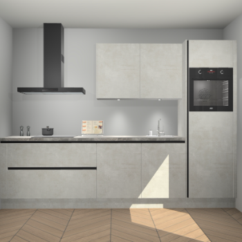 Beton Opaal greeploze keuken Havana 100466