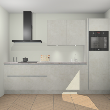 Beton Opaal greeploze keuken Havana 100470