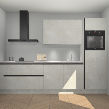 Beton Opaal greeploze keuken Havana 100473