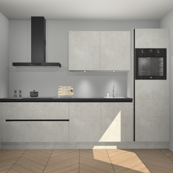 Beton Opaal greeploze keuken Havana 100486