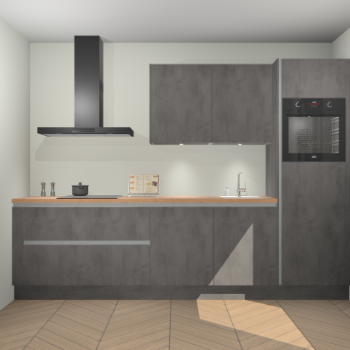 Beton Antraciet greeploze keuken Havana 100765