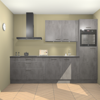 Beton Antraciet keuken Havana 100780
