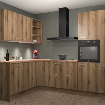 Goud Eiken keuken Cognac 99243