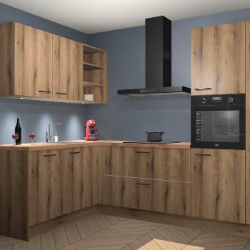 Goud Eiken keuken Cognac 99246