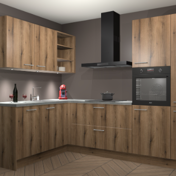 Goud Eiken keuken Cognac 99259