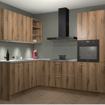 Goud Eiken keuken Cognac 99260