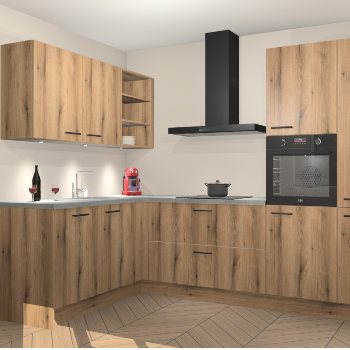 Goud Eiken keuken Cognac 99262