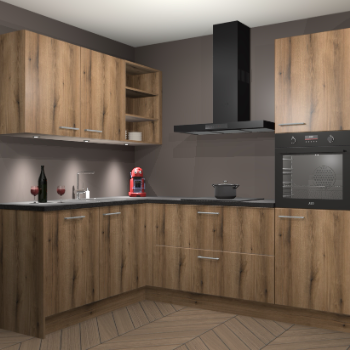 Goud Eiken keuken Cognac 99265