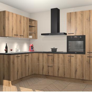 Goud Eiken keuken Cognac 99268