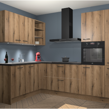 Goud Eiken keuken Cognac 99269