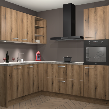 Goud Eiken keuken Cognac 99271