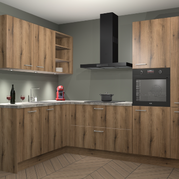 Goud Eiken keuken Cognac 99272