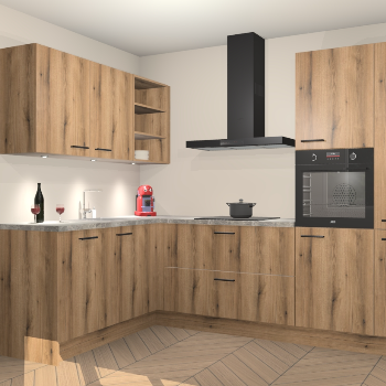 Goud Eiken keuken Cognac 99274