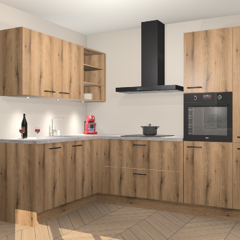 Goud Eiken keuken Cognac 99280