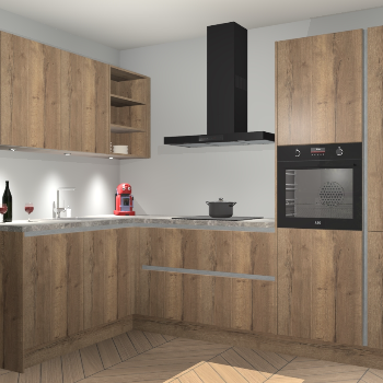 Chocolade Eiken greeploze keuken Cognac 99811