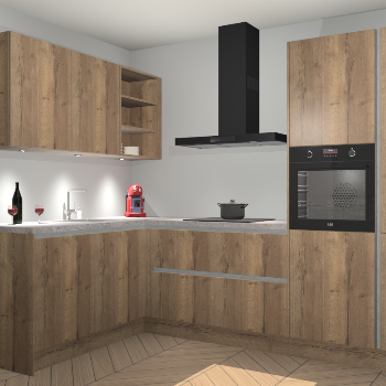 Chocolade Eiken greeploze keuken Cognac 99817