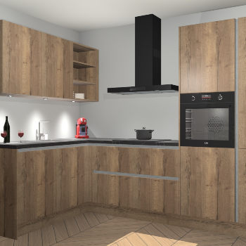 Chocolade Eiken greeploze keuken Cognac 99823