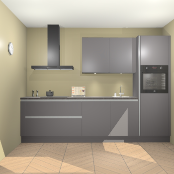 Onyxgrijze greeploze keuken Havana 26693