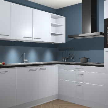 Sneeuwwitte keuken Luanda 101082