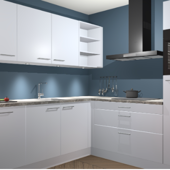 Sneeuwwitte keuken Luanda 101088