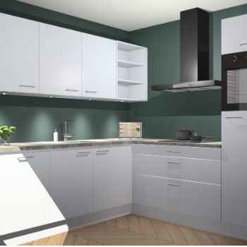 Sneeuwwitte keuken Luanda 101089