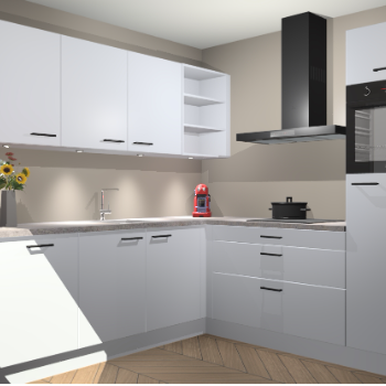 Sneeuwwitte keuken Luanda 101097