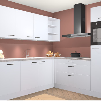 Sneeuwwitte keuken Luanda 101098