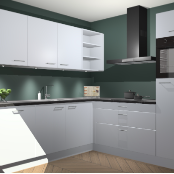 Sneeuwwitte keuken Luanda 101101