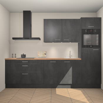 Beton Zwarte keuken Havana 101201