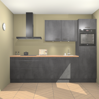 Beton Zwarte keuken Havana 101209