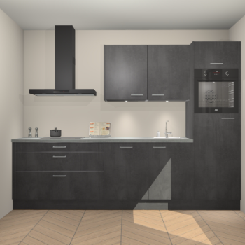 Beton Zwarte keuken Havana 101252