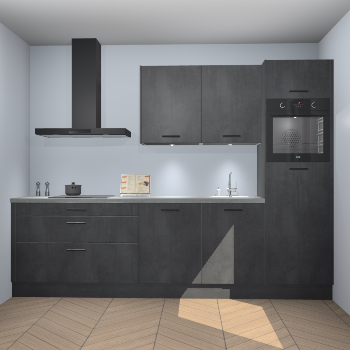 Beton Zwarte keuken Havana 101254