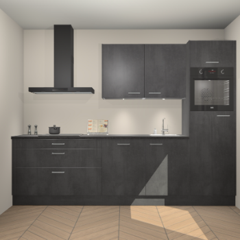 Beton Zwarte keuken Havana 101294