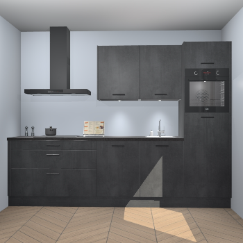 Beton Zwarte keuken Havana 101296